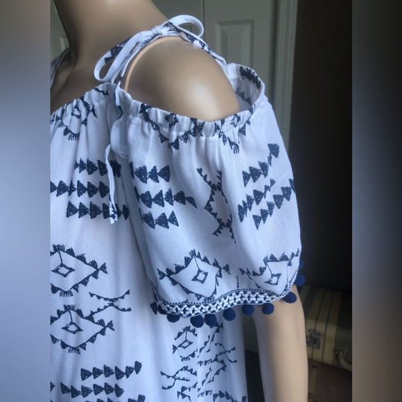 Tribal Jeans Summer Top Navy and White - Picture 7 of 8